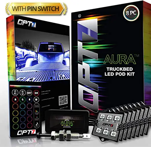 OPT7 AURA 8pc Truck Bed LED Lighting Kit