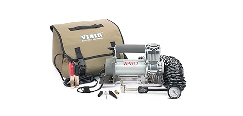 	VIAIR 400P/40043 Portable Compressor, Tire Inflator Kit, Offroad Air Compressor For Truck, Jeep, SUV, And Car Tires, Portable Air Pump Kit, Car Accessories, For Up to 35" Tires, 150 PSI/2.30 CFM