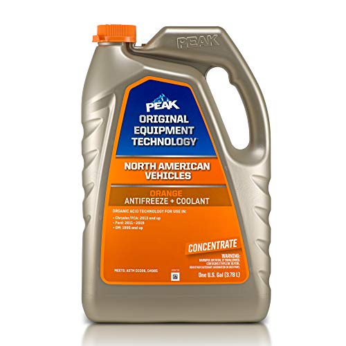 PEAK OET Extended Life Orange Concentrate Antifreeze/Coolant for North American Vehicles, 1 Gal.