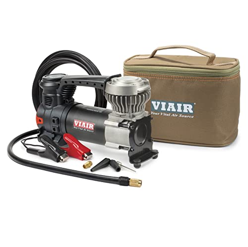 VIAIR 88P - 00088 Portable Compressor Kit with Alligator Clamps, Tire Inflator, Tire Air Pump, 12V, 120 PSI, for Up to 33 Inch Tires