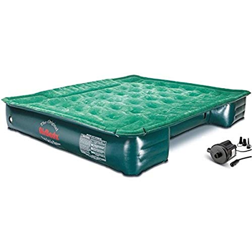 Pittman Outdoors AirBedz Lite PPI PV202C Full Size, Short 6'-6.5' Truck Bed Air Mattress with DC Corded Pump (76"x63"x12" Inflated),Green,Full Size Beds