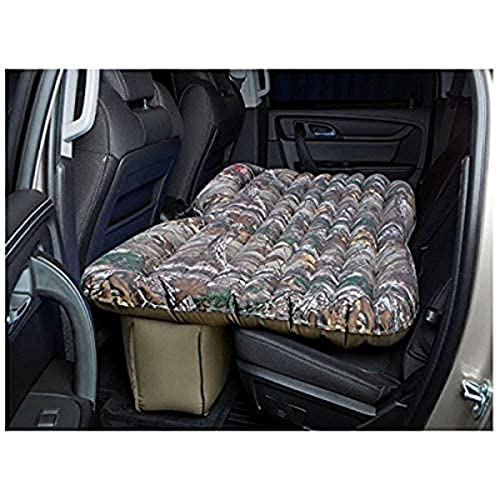 	AirBedz Pittman Outdoors - PPI CMO_TRKMAT AirBedz Rear Seat Air Mattress for Trucks and SUVs with Portable DC Air Pump, Realtree Camo, Full Size, Tan