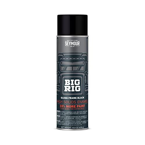 Seymour 20-1615 Big Rig Professional Coatings Spray Paint, Gloss Frame Black