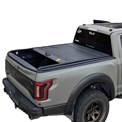 ISTUNT Aluminum Retractable Roll-up Hard Tonneau Cover for 2005-2022 F-150 F150 5.5' 5'6" Waterproof Short Truck Bed