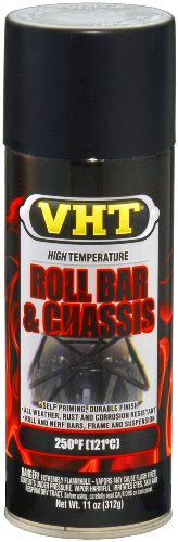 VHT ESP671007 Satin Black Roll Bar and Chassis Paint Can - 11 oz.