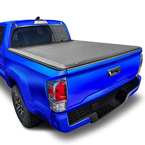 Tyger Auto T1 Soft Roll-up Truck Bed Tonneau Cover Compatible with 2016-2023 Toyota Tacoma | 5' (60") Bed | TG-BC1T9044