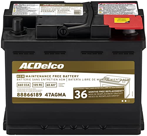 ACDelco Gold 47AGMA 36 Month Warranty AGM BCI Group 47 lead acid agm Battery